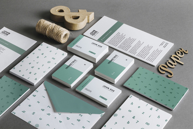green stationery mockup - Business Printing - Think Finishing in the Beginning! - Business Printing - For Marketing & Ad Agencies - green-stationery-mockup_23-2147928262-1